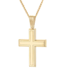 Χρυσός αντρικός σταυρός 14 Καρατίων