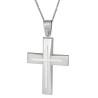Λευκόχρυσος αντρικός σταυρός 14 Καρατίων