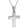 Λευκόχρυσος αντρικός σταυρός 14 Καρατίων