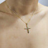 Χρυσός Ανδρικός Σταυρός Με Αλυσίδα 14 Καρατίων