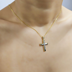 Χρυσός γυναικείος σταυρός 14 Καρατίων