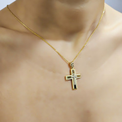 Χρυσός γυναικείος σταυρός 14 Καρατίων