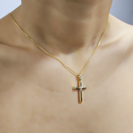 Χρυσός γυναικείος σταυρός 14 Καρατίων