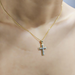 Χρυσός γυναικείος σταυρός 14 Καρατίων
