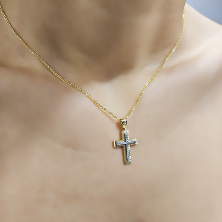 Χρυσός γυναικείος σταυρός 14 Καρατίων