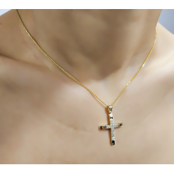 Χρυσός γυναικείος σταυρός 14 Καρατίων
