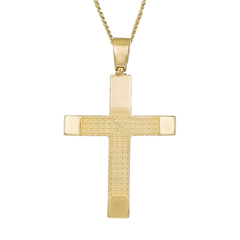 Χρυσός γυναικείος σταυρός 14 Καρατίων