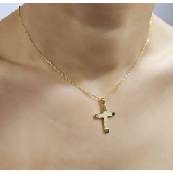 Χρυσός γυναικείος σταυρός 14 Καρατίων