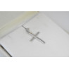 Λευκόχρυσος ανδρικός σταυρός 14 Καρατίων