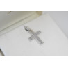 Λευκόχρυσος αντρικός σταυρός 14 Καρατίων