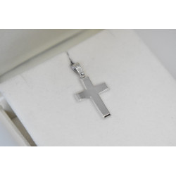 Λευκόχρυσος αντρικός σταυρός 14 Καρατίων
