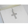 Λευκόχρυσος ανδρικός σταυρός 14 Καρατίων