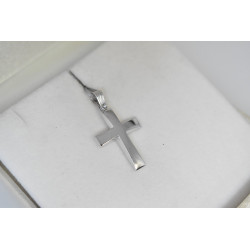 Λευκόχρυσος ανδρικός σταυρός 14 Καρατίων