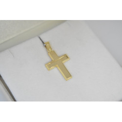 Χρυσός ανδρικός σταυρός με αλυσίδα 14 Καρατίων