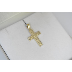 Χρυσός αντρικός σταυρός 14 Καρατίων