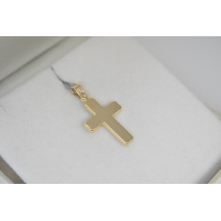 Χρυσός Ανδρικός σταυρός με αλυσίδα 14 Καρατίων