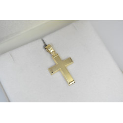 Χρυσός ανδρικός σταυρός με αλυσίδα 14 Καρατίων