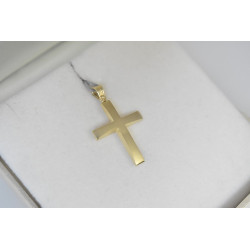 Χρυσός Ανδρικός σταυρός με αλυσίδα 14 Καρατίων