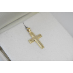 Χρυσός αντρικός σταυρός 14 Καρατίων