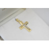 Χρυσός Ανδρικός σταυρός με αλυσίδα 14 Καρατίων