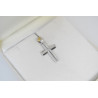 Λευκόχρυσος γυναικείος σταυρός 14 Καρατίων
