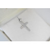 Λευκόχρυσος γυναικείος σταυρός 14 Καρατίων