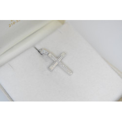 Λευκόχρυσος Γυναικείος Σταυρός 14 Καρατίων