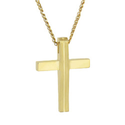 Χρυσός γυναικείος σταυρός 14 Καρατίων
