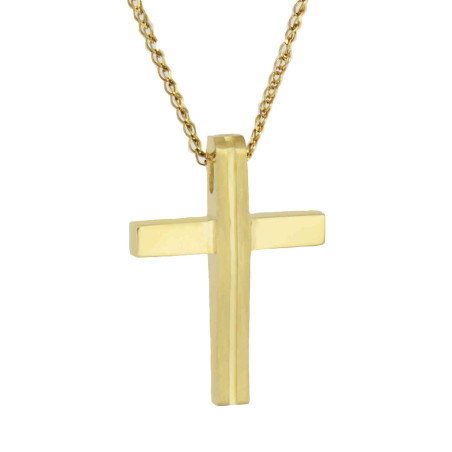 Χρυσός γυναικείος σταυρός 14 Καρατίων