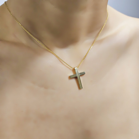 Χρυσός γυναικείος σταυρός 14 Καρατίων