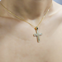 Χρυσός γυναικείος σταυρός 14 Καρατίων