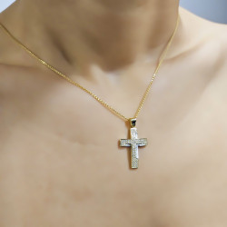 Χρυσός γυναικείος σταυρός 14 Καρατίων