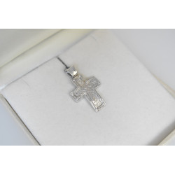 Λευκόχρυσος γυναικείος σταυρός 14 Καρατίων