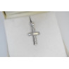 Λευκόχρυσος γυναικείος σταυρός 14 Καρατίων
