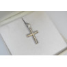 Λευκόχρυσος γυναικείος σταυρός 14 Καρατίων