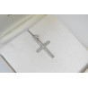 Λευκόχρυσος γυναικείος σταυρός 14 Καρατίων