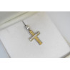 Λευκόχρυσος γυναικείος σταυρός 14 Καρατίων
