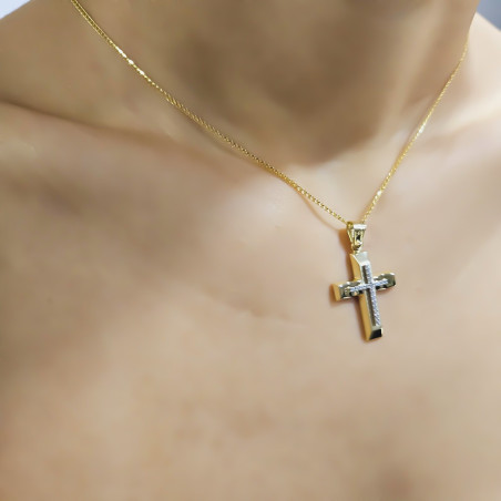 Χρυσός γυναικείος σταυρός 14 Καρατίων