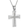 Λευκόχρυσος γυναικείος σταυρός 14 Καρατίων