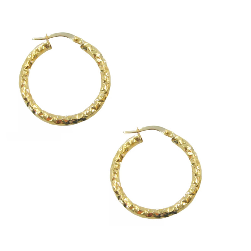 Σκουλαρίκια Κρίκοι από Χρυσό 14 Καρατίων