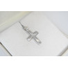 Λευκόχρυσος αντρικός σταυρός 14 Καρατίων