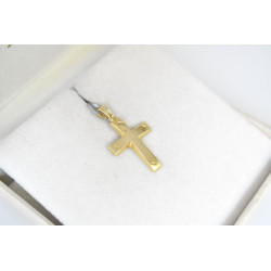 Χρυσός Ανδρικός σταυρός με αλυσίδα 14 Καρατίων