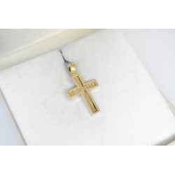Χρυσός αντρικός σταυρός 14 Καρατίων