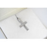 Λευκόχρυσος αντρικός σταυρός 14 Καρατίων