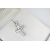 Λευκόχρυσος ανδρικός σταυρός 14 Καρατίων