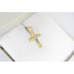 Χρυσός Ανδρικός σταυρός με αλυσίδα 14 Καρατίων