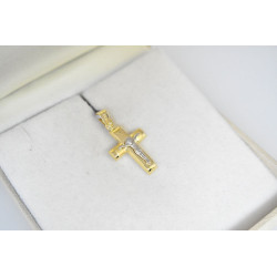 Χρυσός Ανδρικός σταυρός με αλυσίδα 14 Καρατίων