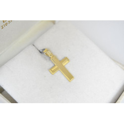 Χρυσός Ανδρικός σταυρός με αλυσίδα 14 Καρατίων