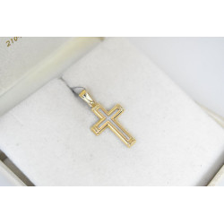 Χρυσός αντρικός σταυρός 14 Καρατίων