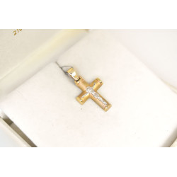 Χρυσός αντρικός σταυρός 14 Καρατίων